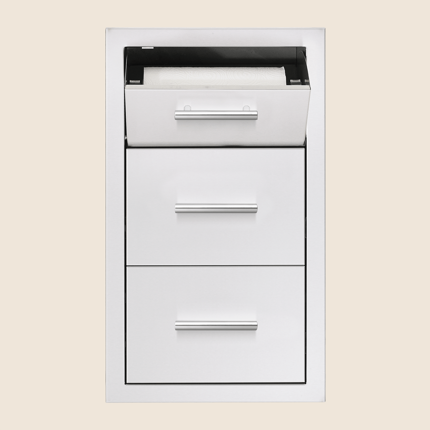 Summerset 17" Vertical 2-Drawer & Paper Towel Holder Combo