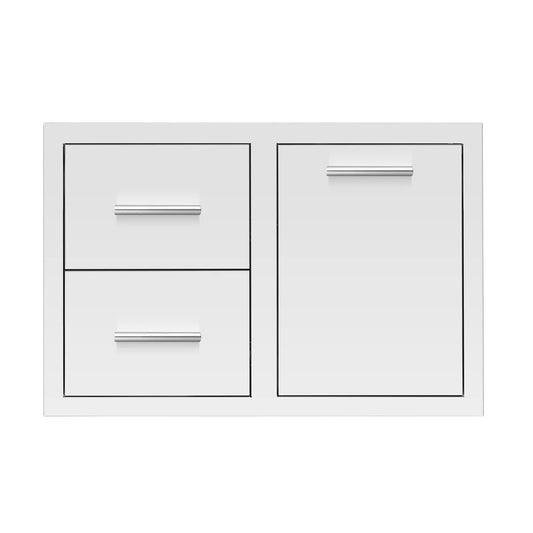 Summerset 3-Drawer + Trash or LP Tank Pullout Drawer Combo - 33"