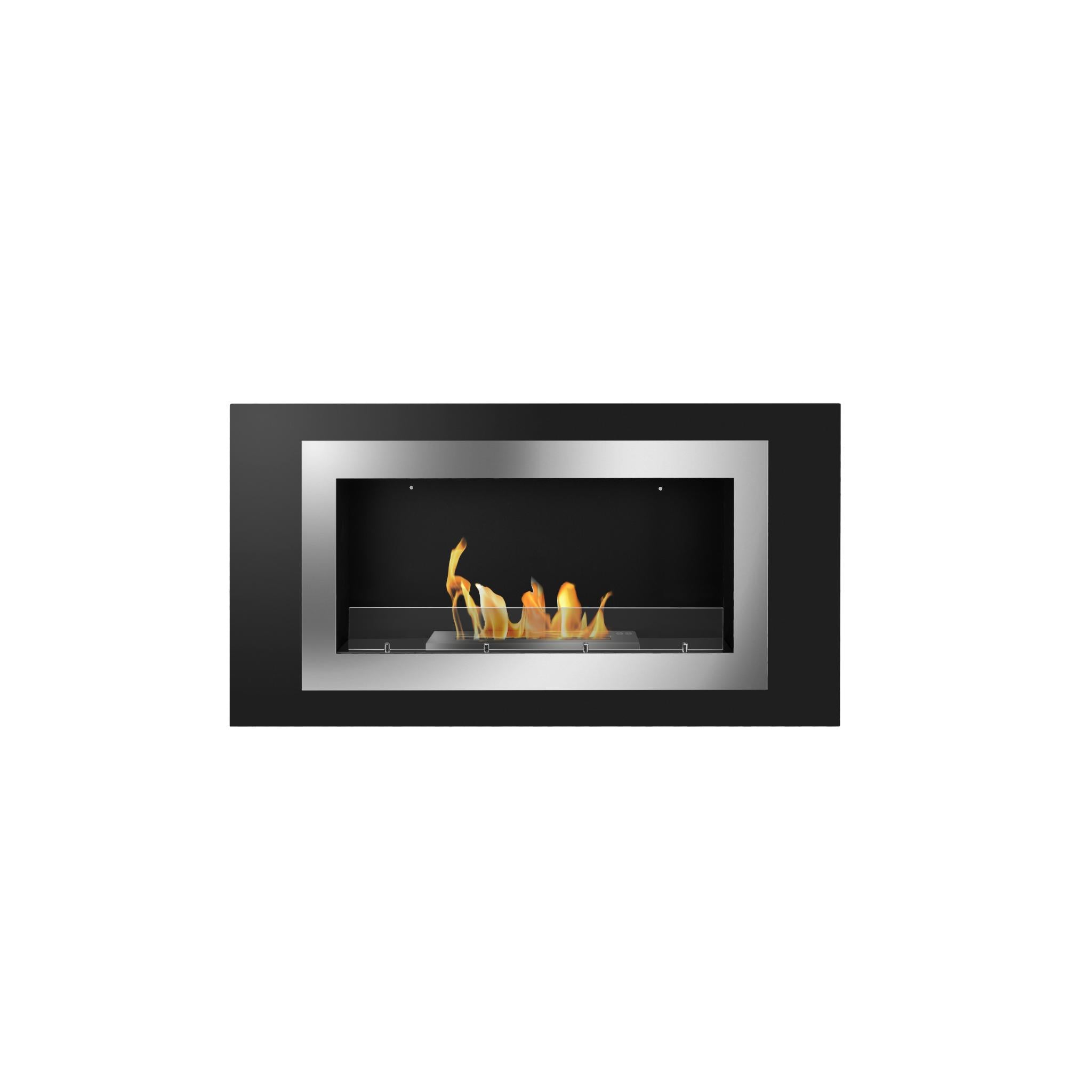 The BioFlame Lorenzo Wall Mount Fireplace