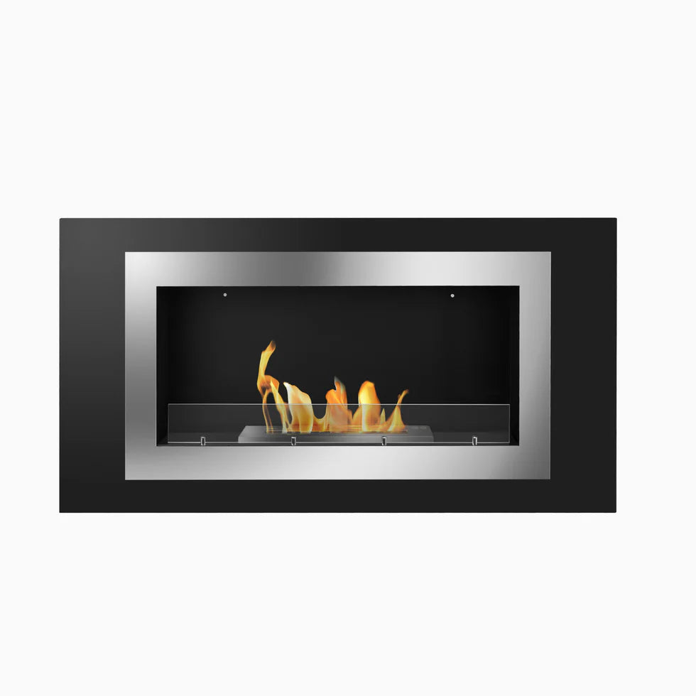 The BioFlame Lorenzo Wall Mount Fireplace